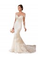 Mermaid Sweetheart Lace Chapel Train Ivory Wedding Gowns Barrie