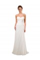 Sheath Sweetheart Soft Chiffon Chapel Train Ivory Wedding Gowns Barrie
