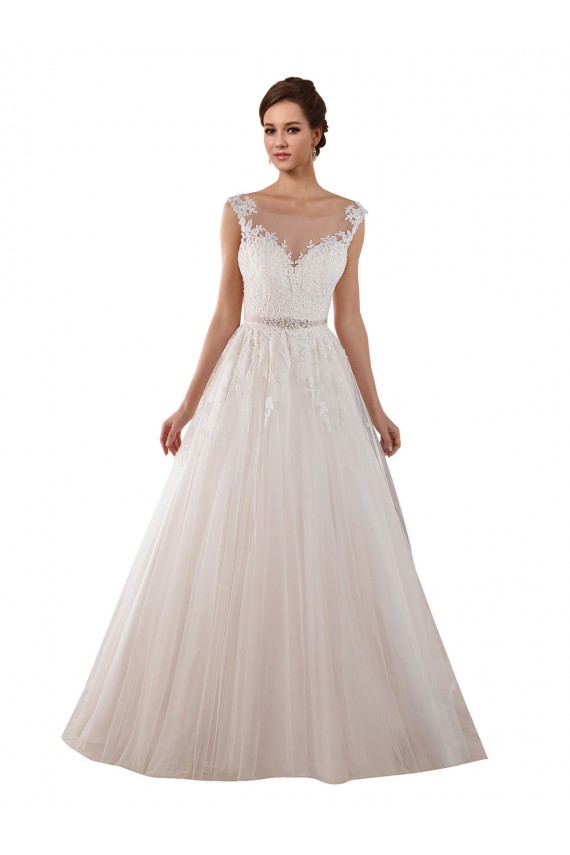 Ball Gown Sweetheart Tulle & Lace Chapel Train Ivory Wedding Dress Barrie