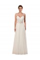 Sheath Sweetheart Soft Chiffon Chapel Train Ivory Wedding Dress Barrie