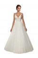 Ball Gown Spaghetti Straps Tulle & Lace Chapel Train Ivory Boho Wedding Dress Barrie