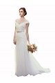 Mermaid Off the Shoulder Tulle Chapel Train Ivory Beach Wedding Dress Barrie