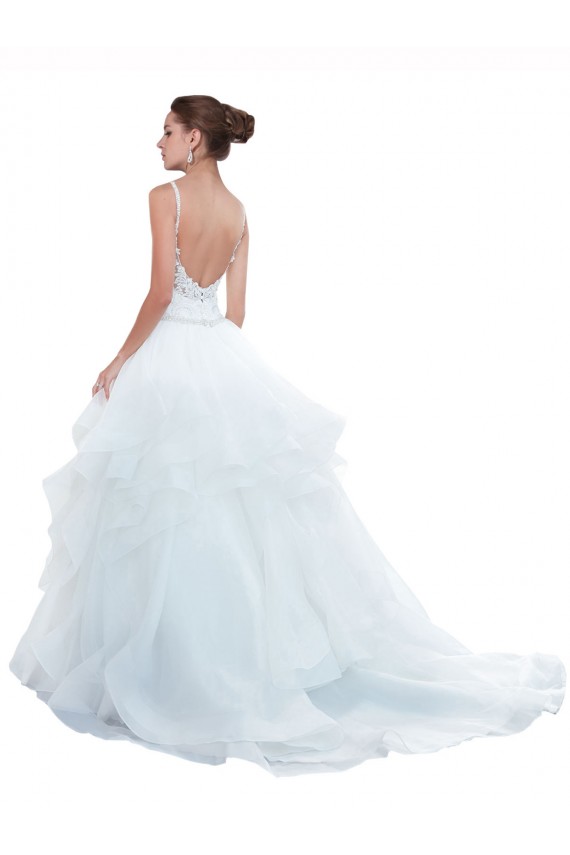 Ball Gown Sweetheart Tulle Chapel Train White Beach Wedding Dress Barrie