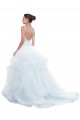 Ball Gown Sweetheart Tulle Chapel Train White Beach Wedding Dress Barrie