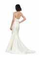 Trumpet Sweetheart Satin & Lace Chapel Train Ivory Wedding Dress Barrie