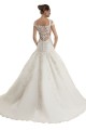 Mermaid Off the Shoulder Tulle & Lace Sweep Train Ivory Wedding Dress Barrie