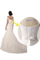 Mermaid Off the Shoulder Lace Chapel Train White Beach Wedding Dress Barrie