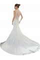 Mermaid Sweetheart Satin Chapel Train Ivory Beach Wedding Gowns Barrie