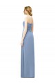 A-Line Strapless Chiffon Long Dusty Blue Formal Dresses / Bridesmaid Dresses Barrie