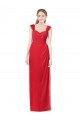A-Line Sweetheart Soft Chiffon Long Red Formal Dress / Bridesmaid Dress Barrie