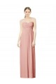 A-Line Sweetheart Soft Chiffon Long Bliss Pink Bridesmaid Dress Barrie
