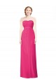 A-Line Strapless Soft Chiffon Long Azalea Bridesmaid Dress Barrie
