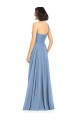 A-Line One Shoulder Soft Chiffon Long Dusty Blue Formal Dress / Bridesmaid Dress Barrie