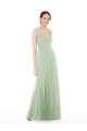 A-Line Sweetheart Soft Chiffon Long Sage Formal Dress / Bridesmaid Dress Barrie