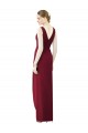 Sheath V-Neck Chiffon Long Frost Bridesmaid Dress / Evening Dress Barrie