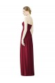 A-Line Sweetheart Soft Chiffon Long Burgundy Evening Dress / Bridesmaid Dress Barrie