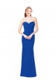 A-Line Sweetheart Chiffon Long Royal Blue Bridesmaid Dress / Evening Gowns Barrie