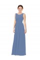 Sheath Sweetheart Soft Chiffon Long Windsor Blue Bridesmaid Dress Barrie
