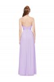 A-Line Strapless Soft Chiffon Long Lilac Evening Dress / Bridesmaid Dress Barrie