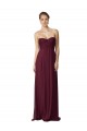 A-Line Sweetheart Soft Chiffon Long Grape Bridesmaid Dress / Formal Dress Barrie