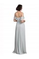 A-Line Spaghetti Straps Soft Chiffon Long Frost Formal Dress / Bridesmaid Dress Barrie