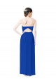 Sheath Sweetheart Soft Chiffon Long Royal Blue Bridesmaid Dress Barrie