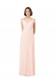 A-Line Sweetheart Chiffon Long Pink Bridesmaid Dress / Evening Dress Barrie