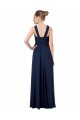 A-Line Sweetheart Chiffon Long Floor Length Dark Navy Bridesmaid Dress Barrie