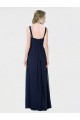 A-Line Sweetheart Lxue Chiffon Long Dark Navy Bridesmaid Dress Barrie