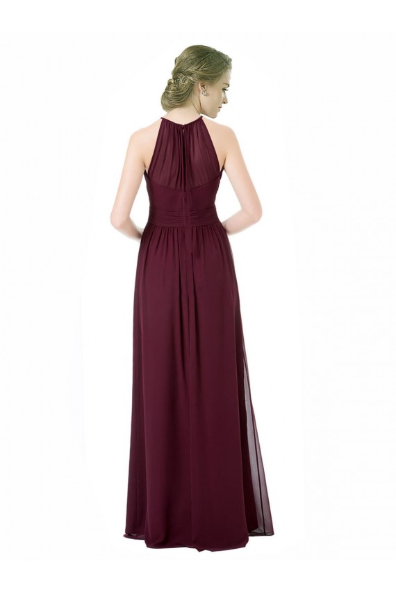 A-Line Sweetheart Chiffon Long Black Formal Dress / Bridesmaid Dress Barrie