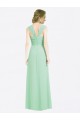 A-Line Sweetheart Soft Chiffon Long Mint Green Bridesmaid Dress Barrie