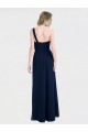 A-Line Sweetheart Soft Chiffon Long Dark Navy Bridesmaid Dress / Formal Dress Barrie