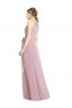 A-Line Halter Neck Soft Chiffon Long Primrose Bridesmaid Dress Barrie