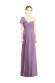 A-Line Sweetheart Soft Chiffon Long Dark Lavender Formal Dress / Bridesmaid Dress Barrie