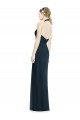 A-Line V-Neck Soft Chiffon Long Dark Navy Formal Dress / Bridesmaid Dress Barrie