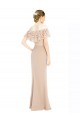 A-Line Off the Shoulder Soft Chiffon & Lace Long Champagne Prom Dress / Bridesmaid Dress Barrie