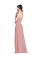 A-Line Sweetheart Soft Chiffon Long Dusty Pink Bridesmaid Dress / Formal Dress Barrie