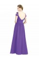 A-Line Sweetheart Soft Chiffon Long Purple Bridesmaid Dress Barrie