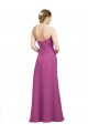 A-Line Sweetheart Soft Chiffon Long Wild Berry Bridesmaid Dress Barrie