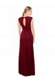 Mermaid High Neck Soft Chiffon Long Burgundy Prom Dress / Bridesmaid Dress Barrie