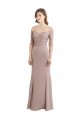 Mermaid High Neck Soft Chiffon & Lace Long Bridesmaid Dress Barrie
