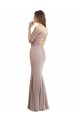 Mermaid High Neck Soft Chiffon & Lace Long Bridesmaid Dress Barrie