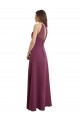 A-Line High Neck Chiffon Long Bridesmaid Dress / Evening Gowns Barrie