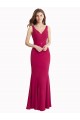 Mermaid High Neck Soft Chiffon Long Red Prom Dress / Bridesmaid Dress Barrie