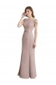 Mermaid High Neck Soft Chiffon & Lace Long Formal Dress / Bridesmaid Dress Barrie