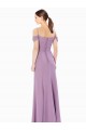 Sheath High Neck Soft Chiffon Long Bridesmaid Dress / Formal Dress Barrie
