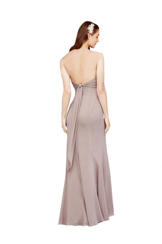 Mermaid Off the Shoulder Soft Chiffon Long Black Prom Dress / Bridesmaid Dress Barrie