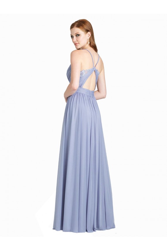 A-Line Sweetheart Chiffon & Lace Long Bridesmaid Dress / Evening Dress Barrie