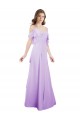 A-Line Sweetheart Soft Chiffon Long Lilac Formal Dress / Bridesmaid Dress Barrie