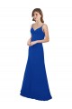 A-Line Sweetheart Soft Chiffon Long Royal Blue Evening Dress / Bridesmaid Dress Barrie